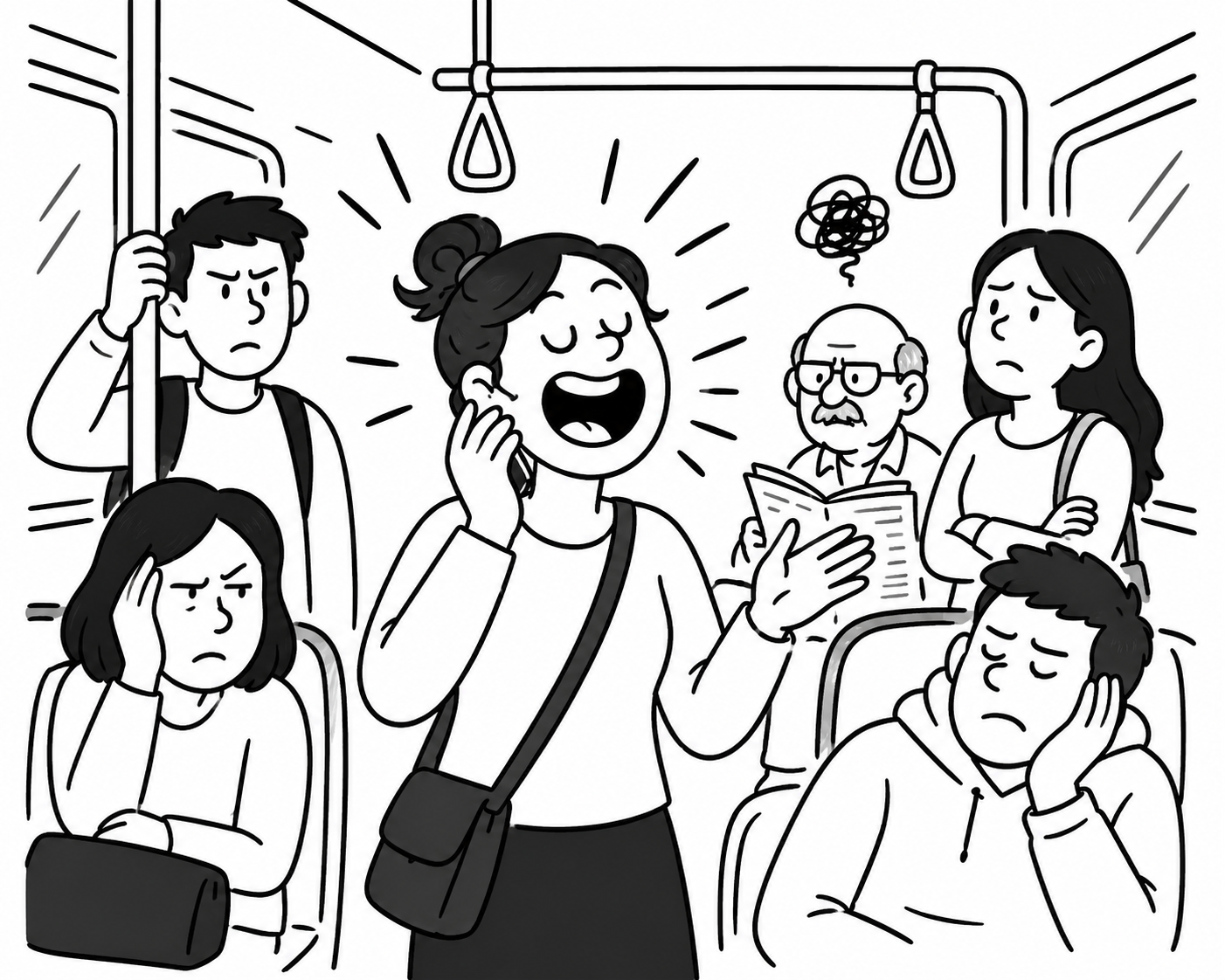 #2 - Falar ao telemóvel em transportes públicos