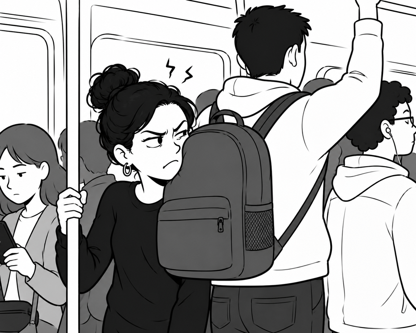 #23 - As mochilas nos transportes públicos